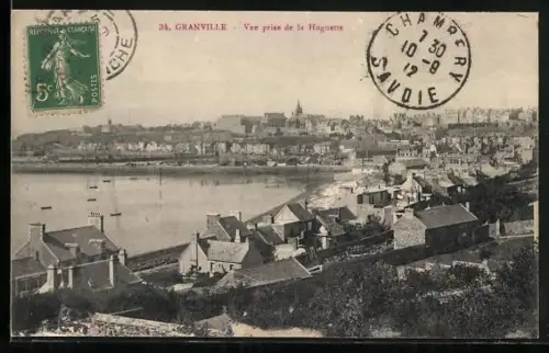 AK Granville, Vue prise de la Hoguette
