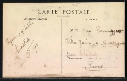 AK Granville, Vue prise de la Hoguette