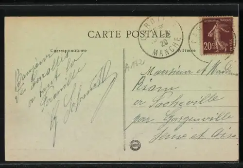 AK Carolles /Manche, La Plage avec cabines de bain et vue sur la mer