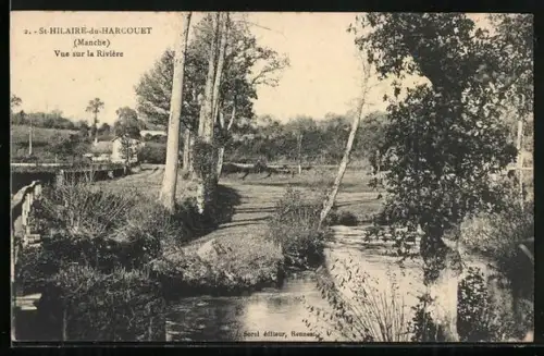 AK St-Hilaire-du-Harcouet /Manche, Vue sur la Rivière