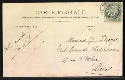 AK Picauville, Château de l`Île-Marie