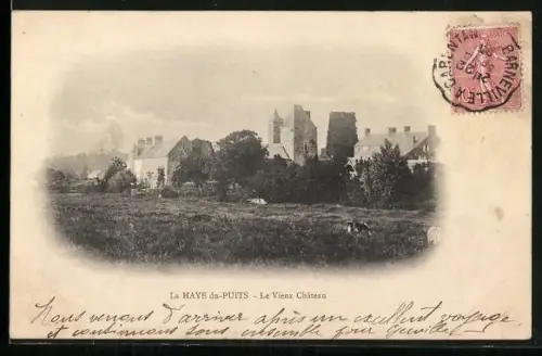 AK La Haye-du-Puits, Le Vieux Château