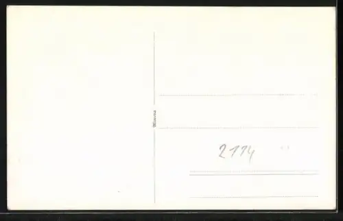 AK Hollenstedt / Leinetal, Strassenpartie mit Bäumen, Passepartout