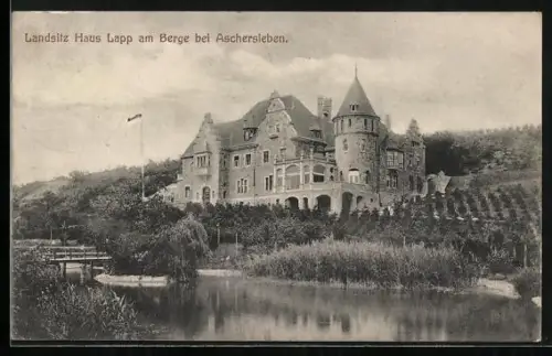 AK Aschersleben, Landsitz Haus Lapp am Berge