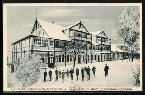 AK Stecklenberg im Harz, Hotel Stecklenberg im Winter
