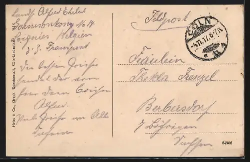 AK Köln a. Rh., Rudolfplatz, Blick auf den Hohenzollernring