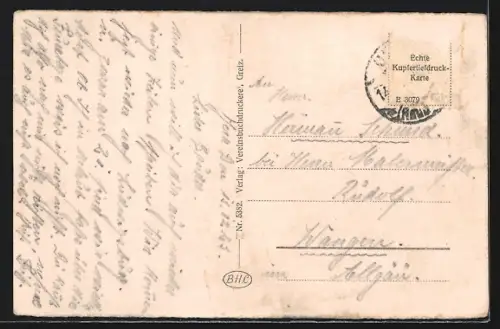 AK Neumühle / Elster, Villen am Ortsrand