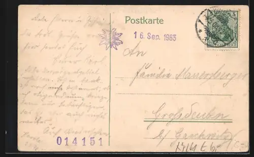 AK Collm / Wermsdorf, Ortsansicht mit Collmberg