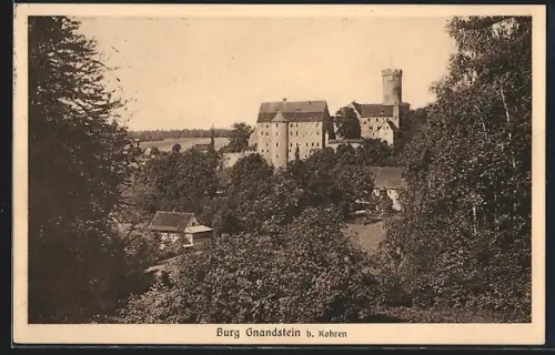 AK Borna / Sachsen, Burg Gnandstein