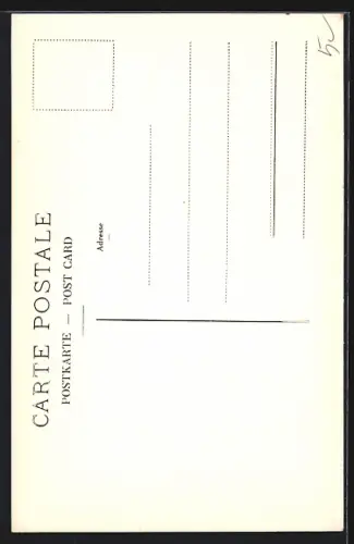 AK Luzern, Rathaus mit Exposition des Beaux-Arts