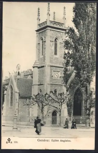 AK Genève, Eglise Anglaise, Englische Kirche
