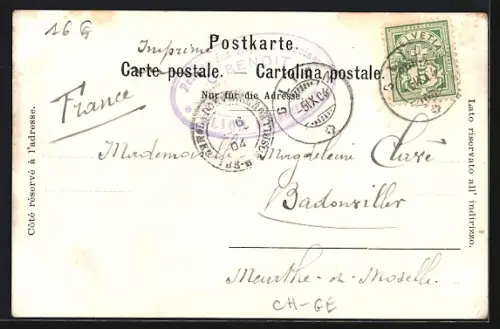 AK Genève, Place du Molard, Ortspartie