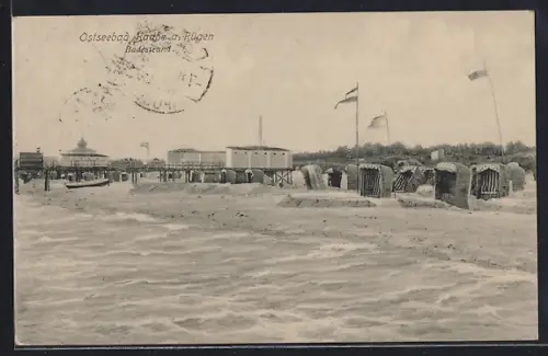 AK Baabe a. Rügen, Ostseebad, Badestrand