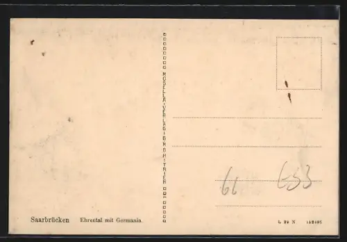AK Saarbrücken, Ehrental mit Germania