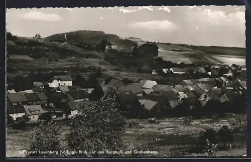 AK Lauenberg /Solling, Teilansicht mit Blick auf den Burghals und Grubenberg