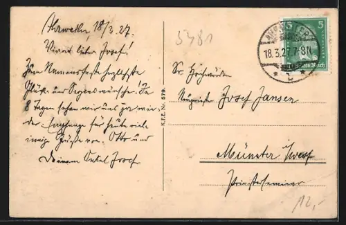 AK Rech a. d. Ahr, Teilansicht mit Brücke