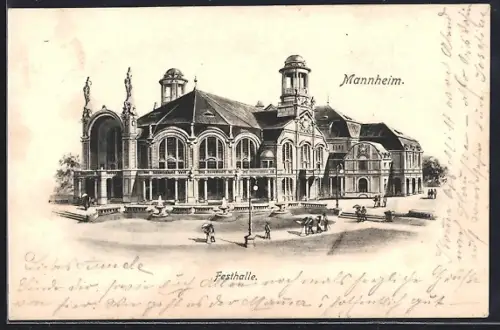 Künstler-AK Mannheim, Festhalle