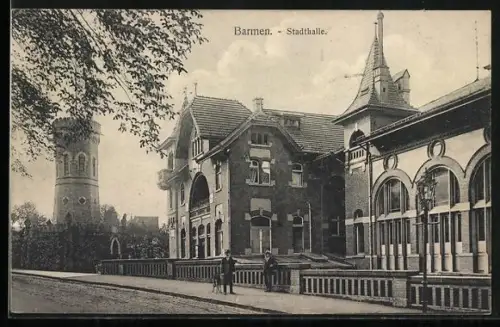 AK Barmen, Stadthalle und Turm