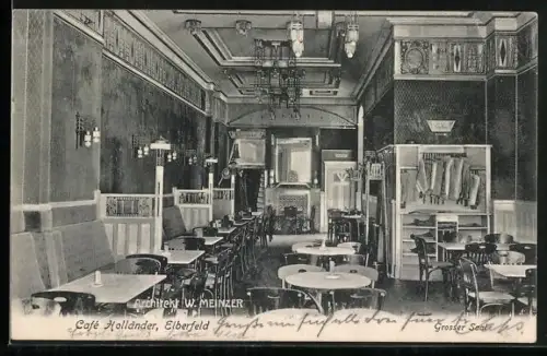 AK Elberfeld, Cafe Holländer, Grosser Saal