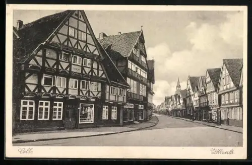 AK Celle, Geschäfte in der Zöllnerstrasse