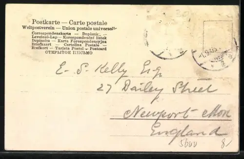 AK Elberfeld, Gasthaus Ratskeller, Innenansicht