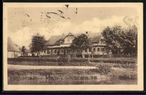 AK Aumühle / Sachsenwald, Blick auf Gasthaus Fischerhaus am See