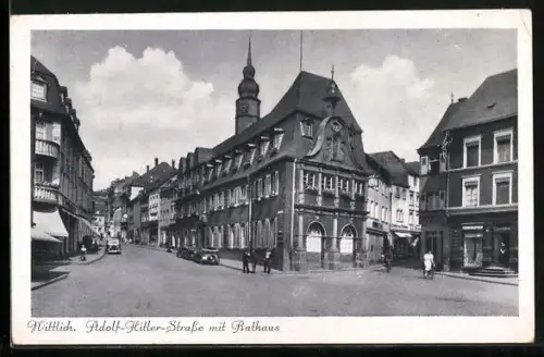 AK Wittlich, Strasse mit Rathaus