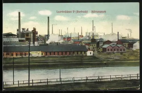 AK Saarbrücken, Blick auf das Hüttenwerk