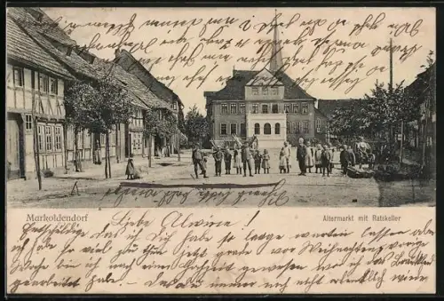 AK Markoldendorf, Altermarkt mit Ratskeller