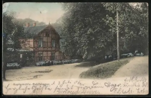 AK Rohlfshagen / Tremsbüttel, Gasthaus Kupfermühle