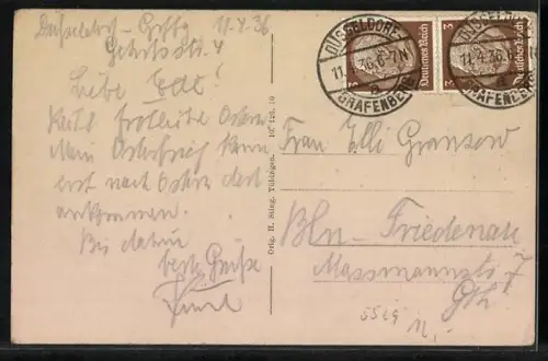 AK Scheuern / Murgtal, Blick von der Engelskanzel