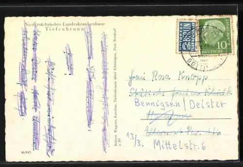 AK Tiefenbrunn / Göttingen, Niedersächsisches Landeskrankenhaus