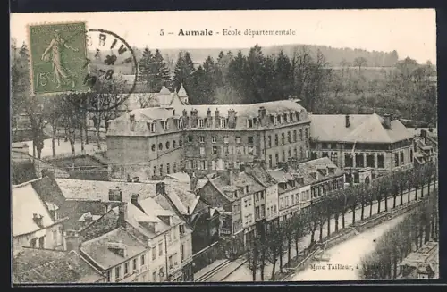 AK Aumale, École départementale et maisons environnantes