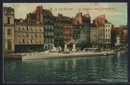 AK Le Havre, Un torpilleur dans l`Avant-Port