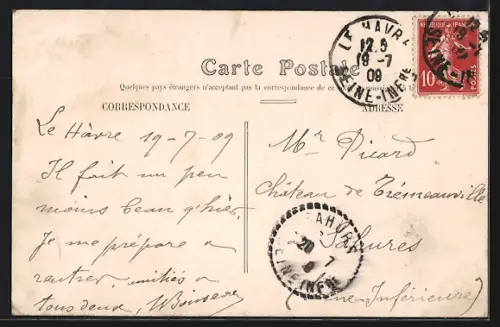 AK Le Havre, Un torpilleur dans l`Avant-Port