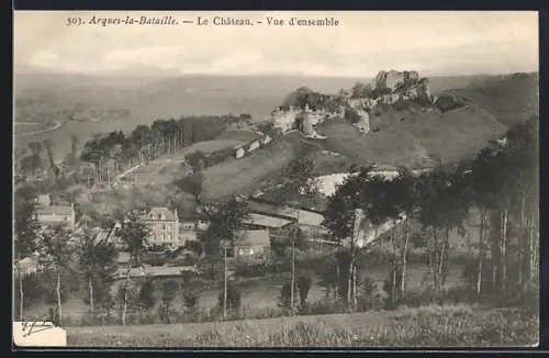 AK Arques-la-Bataille, Le Château, Vue d`ensemble