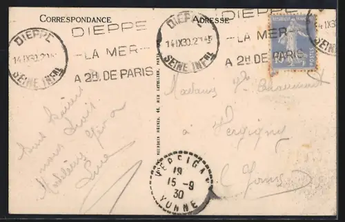 AK Dieppe, Steamers à quai