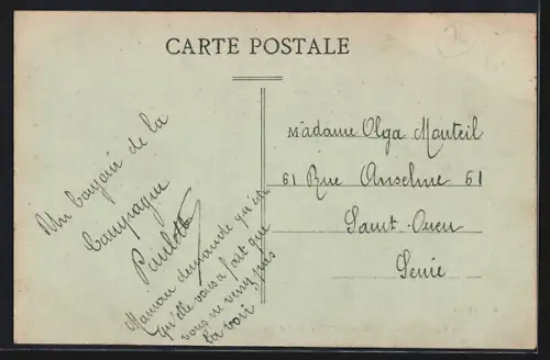 AK Saint-Martin-de-Boscherville, Vue Générale et Château de Quevillon