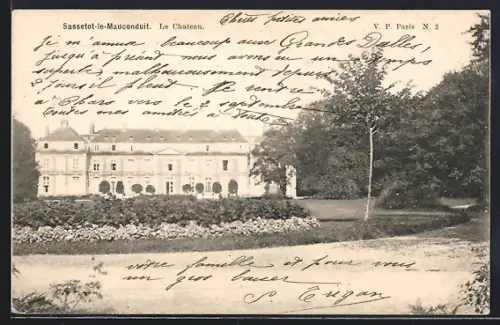 AK Sassetot-le-Mauconduit, Le Château et son jardin élégant