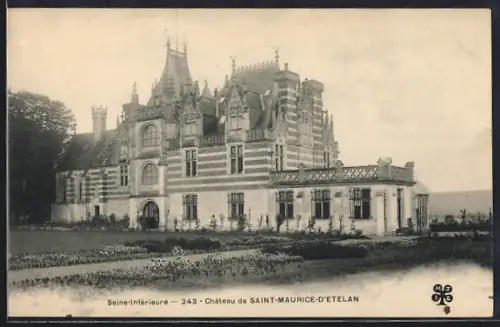 AK Saint-Maurice-d`Ételan /Seine-Inférieure, Château de Saint-Maurice-d`Ételan