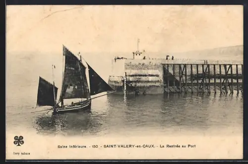 AK Saint-Valery-en-Caux, La Rentrée au Port
