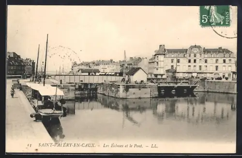AK Saint-Valery-en-Caux, Les Écluses et le Pont