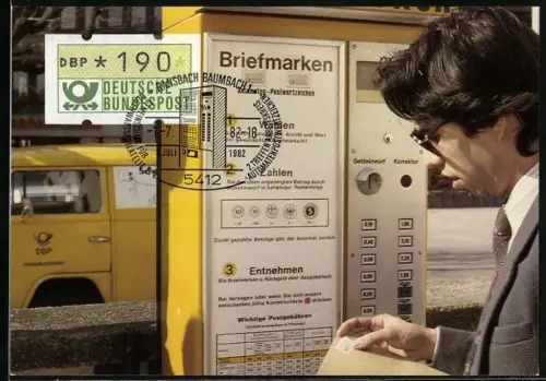 AK Automaten-Postwertzeichen, Wertzeichendrucker von Klüssendorf