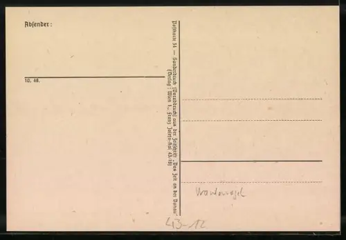 AK Junge mit Messer, Wandervögel