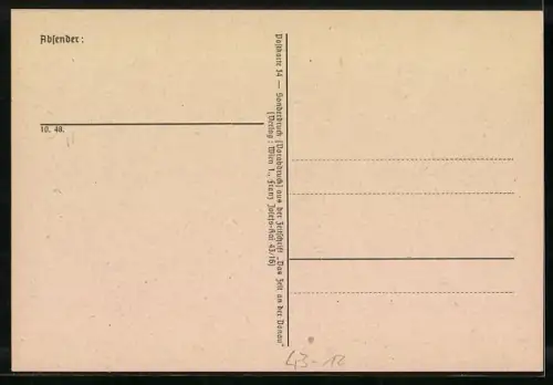 AK Wandervogel mit Messer am Hosenbund