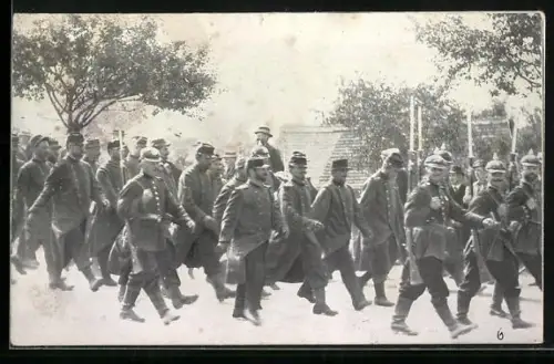 AK Königsbrück, Gefangene Franzosen