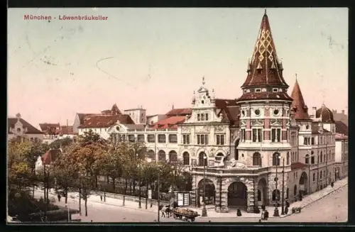 AK München, Löwenbräukeller, Vorderansicht