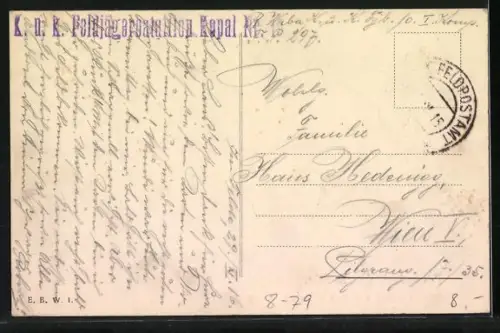 AK Stillleben mit Brathendl, Preiselbeeren und Wein