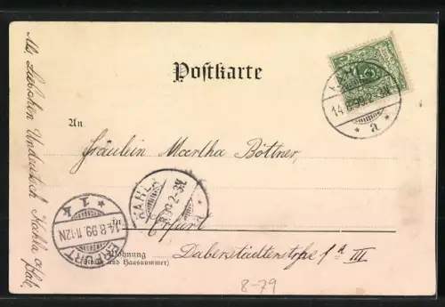 AK Mutter präsentiert das Mittagessen mit Brathähnchen und Rohen Klössen