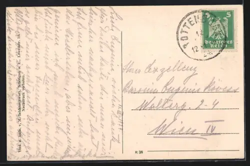 AK Rottenbuch / Obb., Ortspartie mit Bäumen